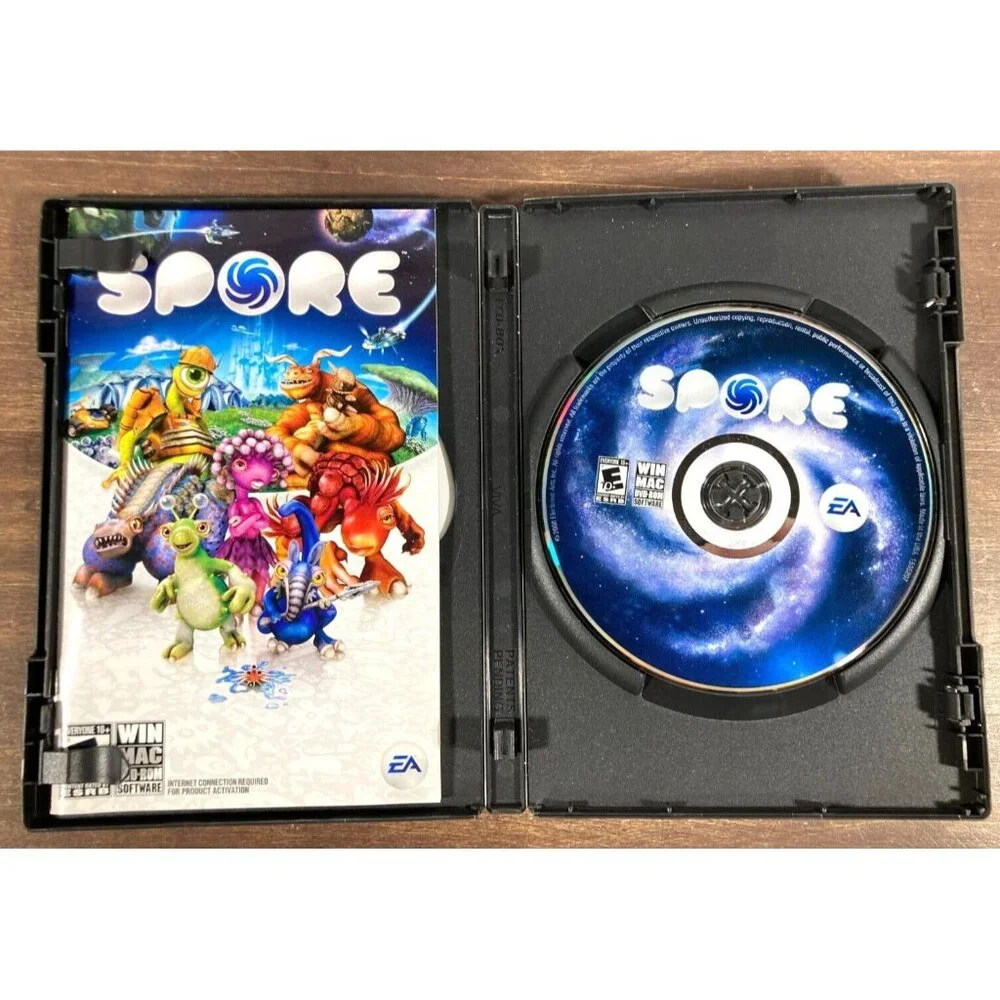SPORE 2008 Win/Mac PC DVD-ROM w/ Prima Official GAME GUIDE Manual VGC Windows EA